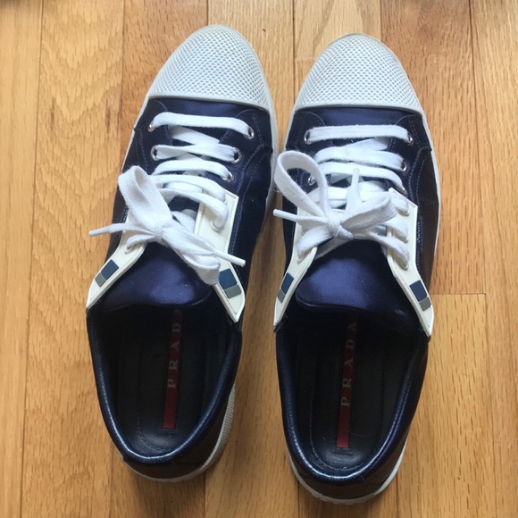 Prada sneakers navy blue - Picture 1 of 5